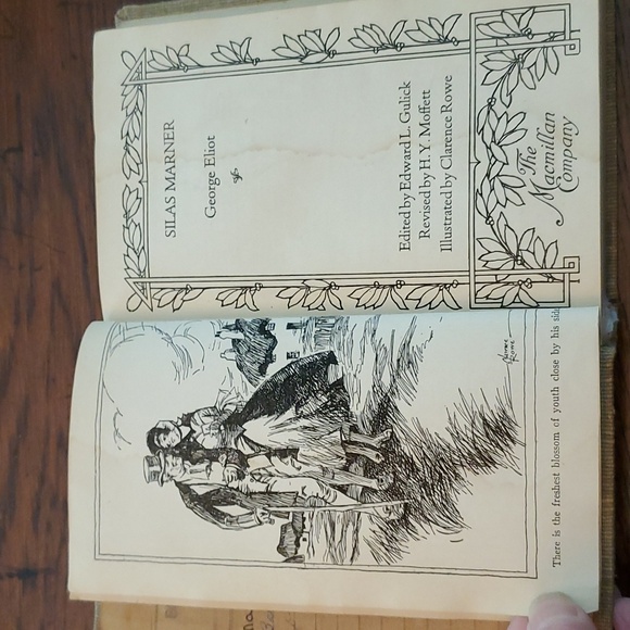 Vtg 1929 Silas Marner Hardcover School Book by George Eliot - Picture 3 of 9